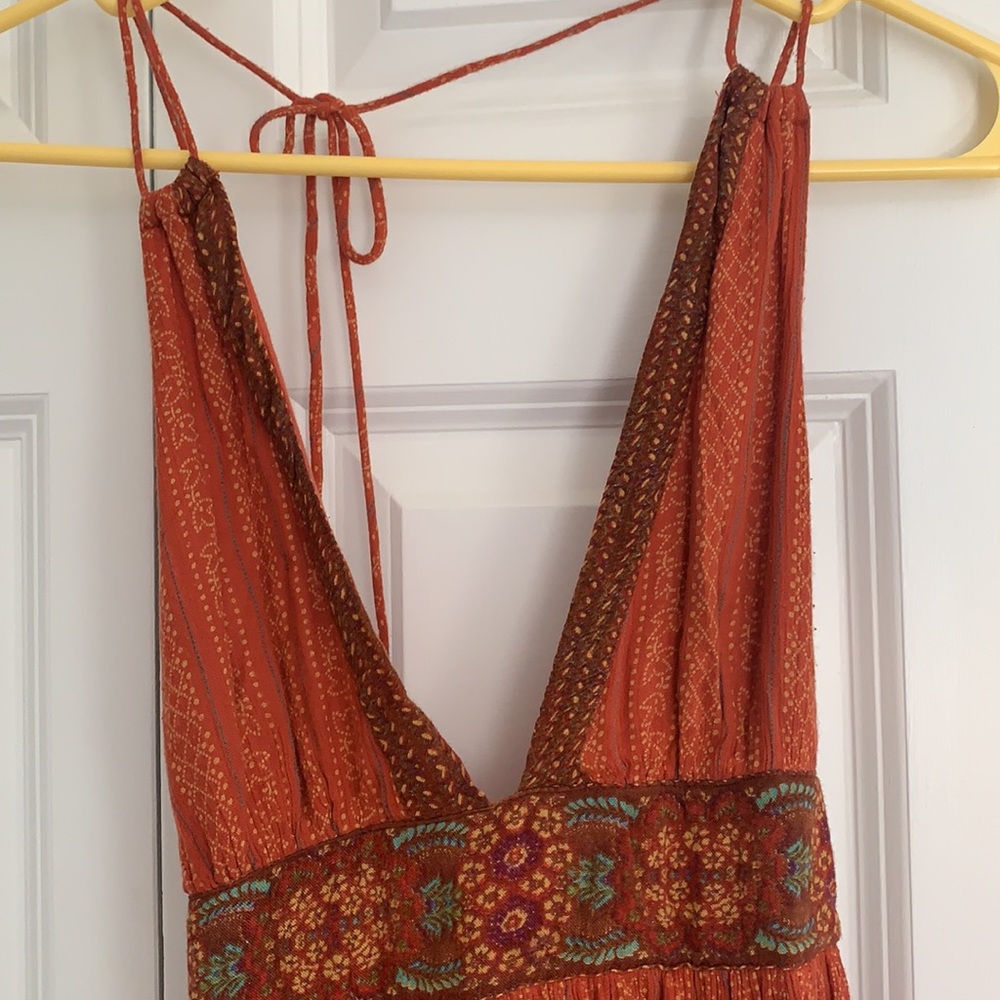 SOLD Burnt orange urban outfitters dress - Picture 3 of 5